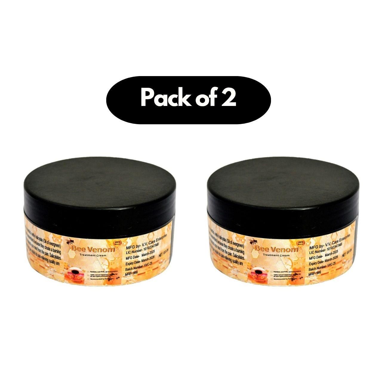 Bee Venom Skin Treatment Cream 100g (Pack of 2)
